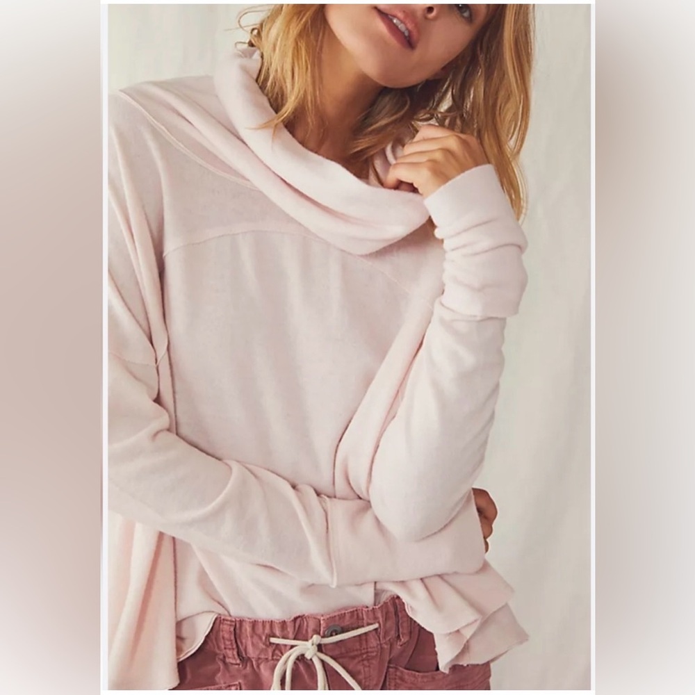 We The Free Light Pink Cozy Top